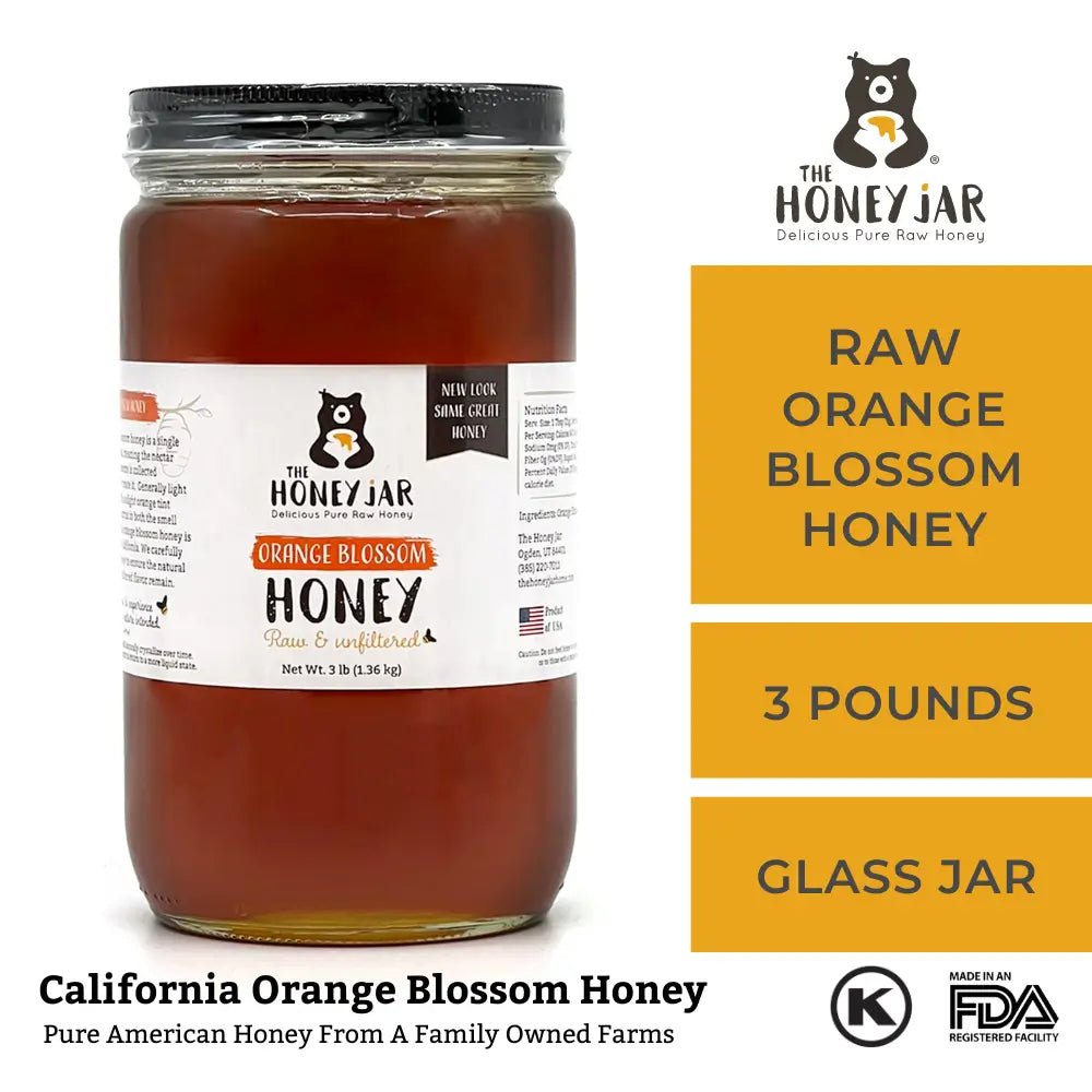 Orange Blossom Honey - Raw and Unfiltered Bulk - 1 Quart (3lbs) · 1 Quart (3 lbs)