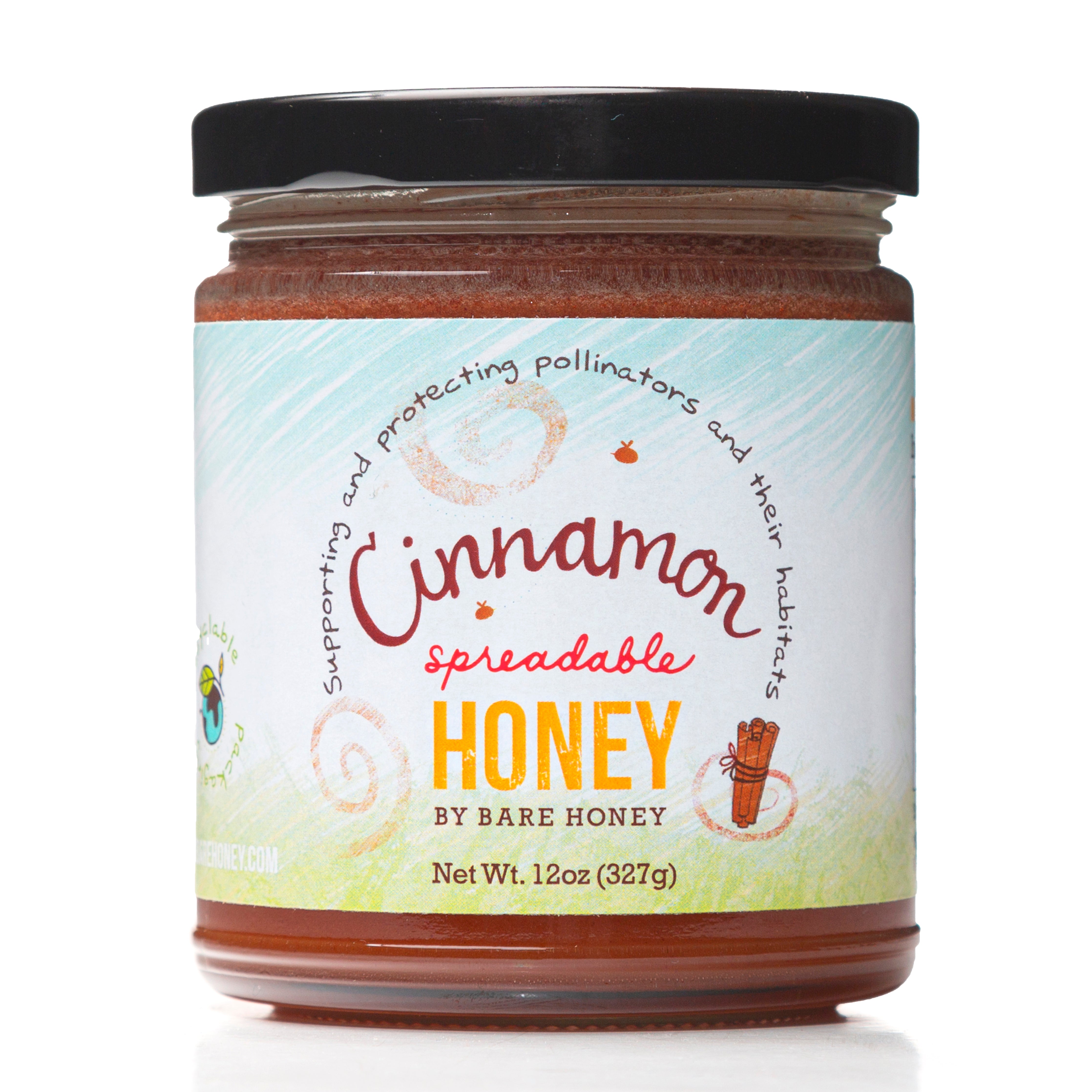 Cinnamon Spreadable Honey 12 oz Jar