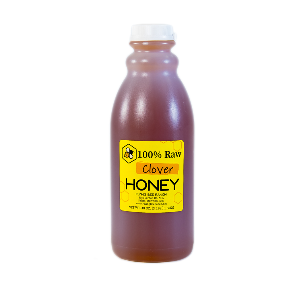 Clover Honey · Sizes: 3 lbs. Bottle