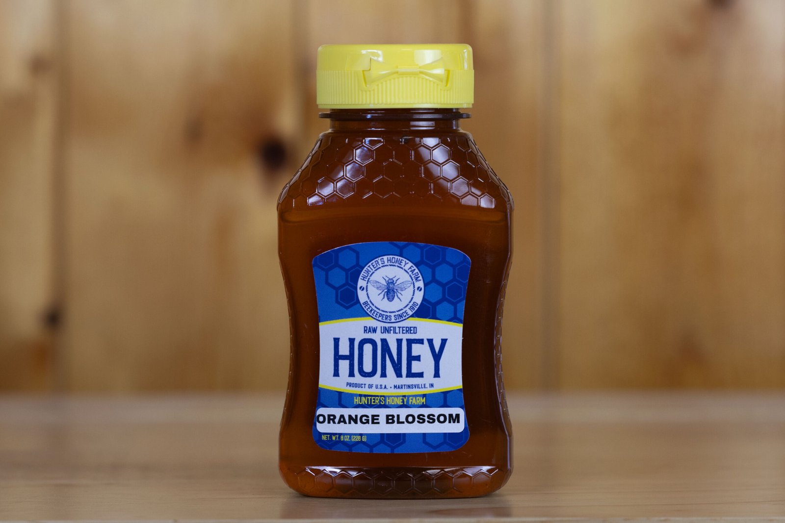 Raw Orange Blossom Honey · Bottle Size: 8 oz, Unit of Measure: Individual