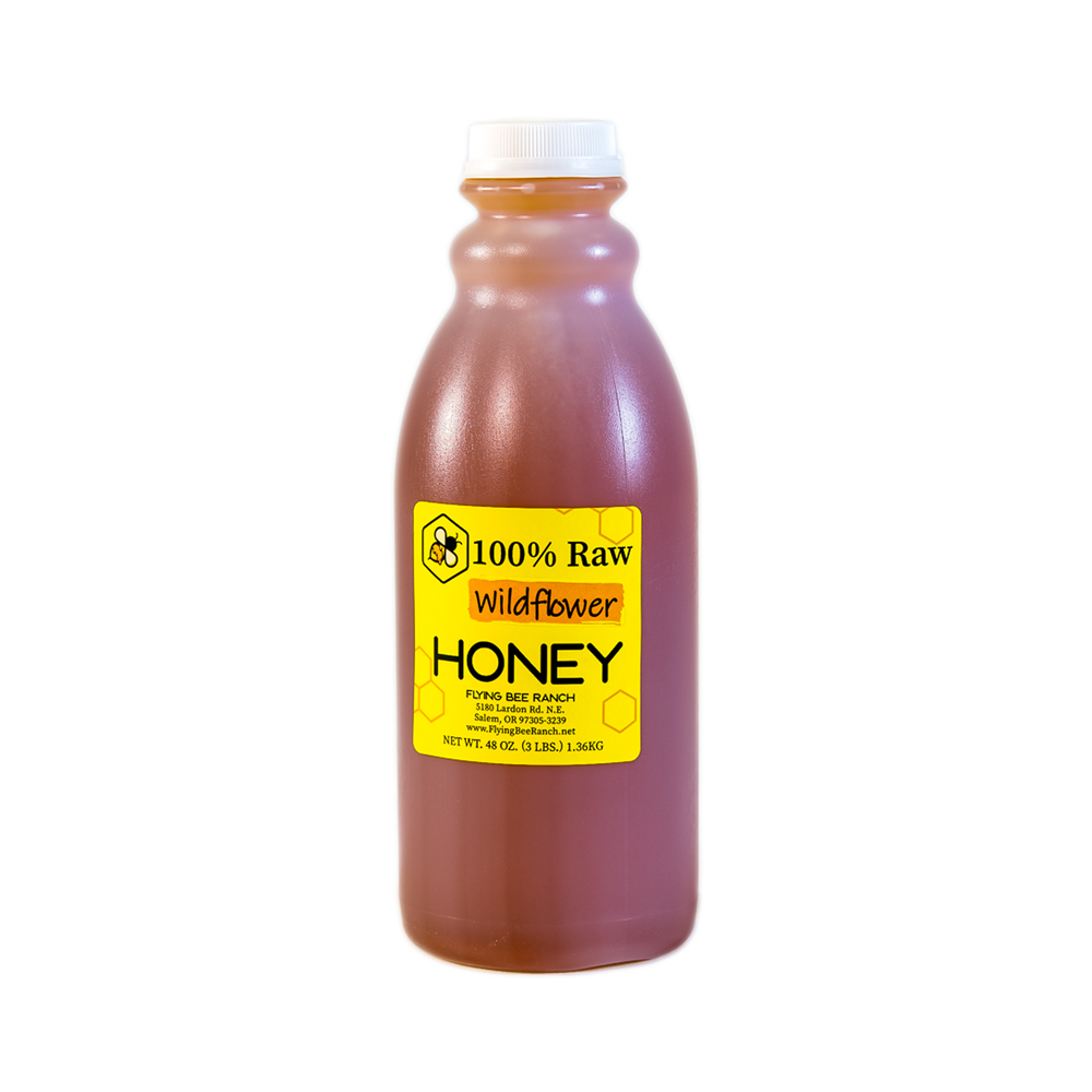 Wildflower Honey · Sizes: 3 lbs. Bottle
