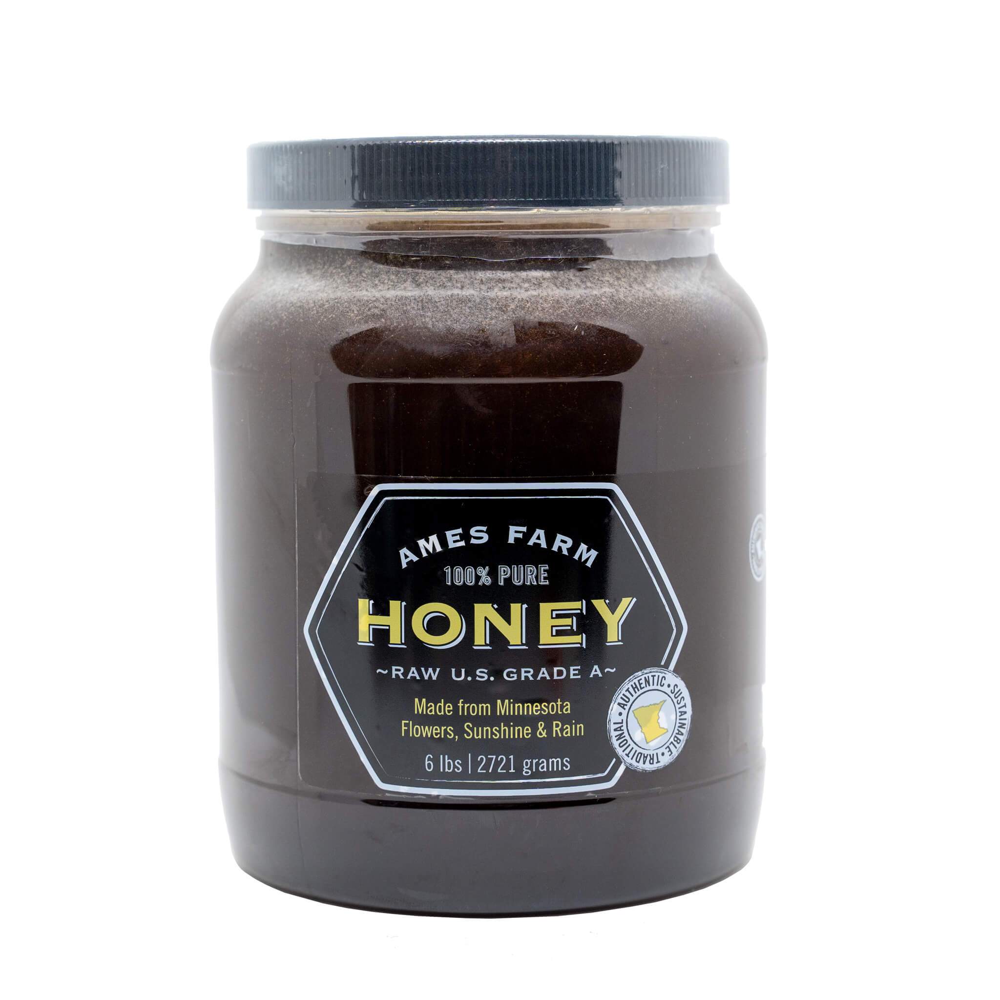 Raw Buckwheat Honey · 6 Pound Plastc 1/2 Gallon