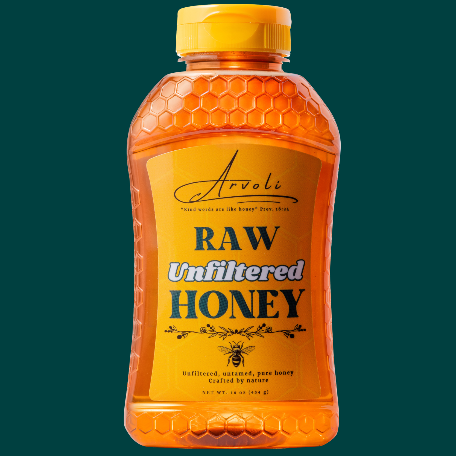 16 OZ. Raw Unfiltered Honey - Wholesale