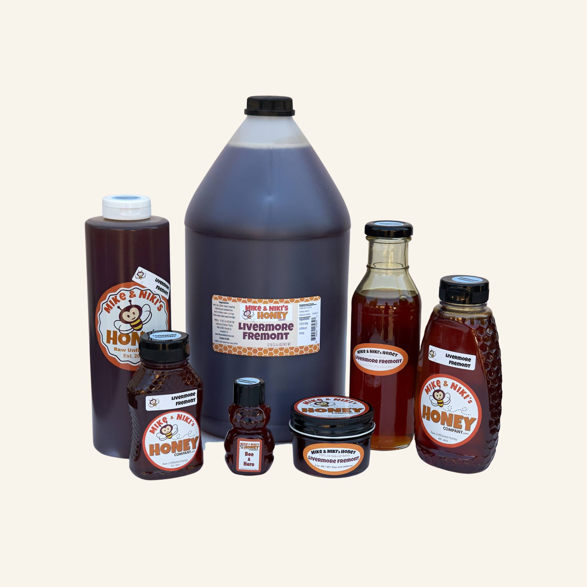 Livermore/Fremont Wildflower Honey - 45 oz Tall Milk Pour-able Glass