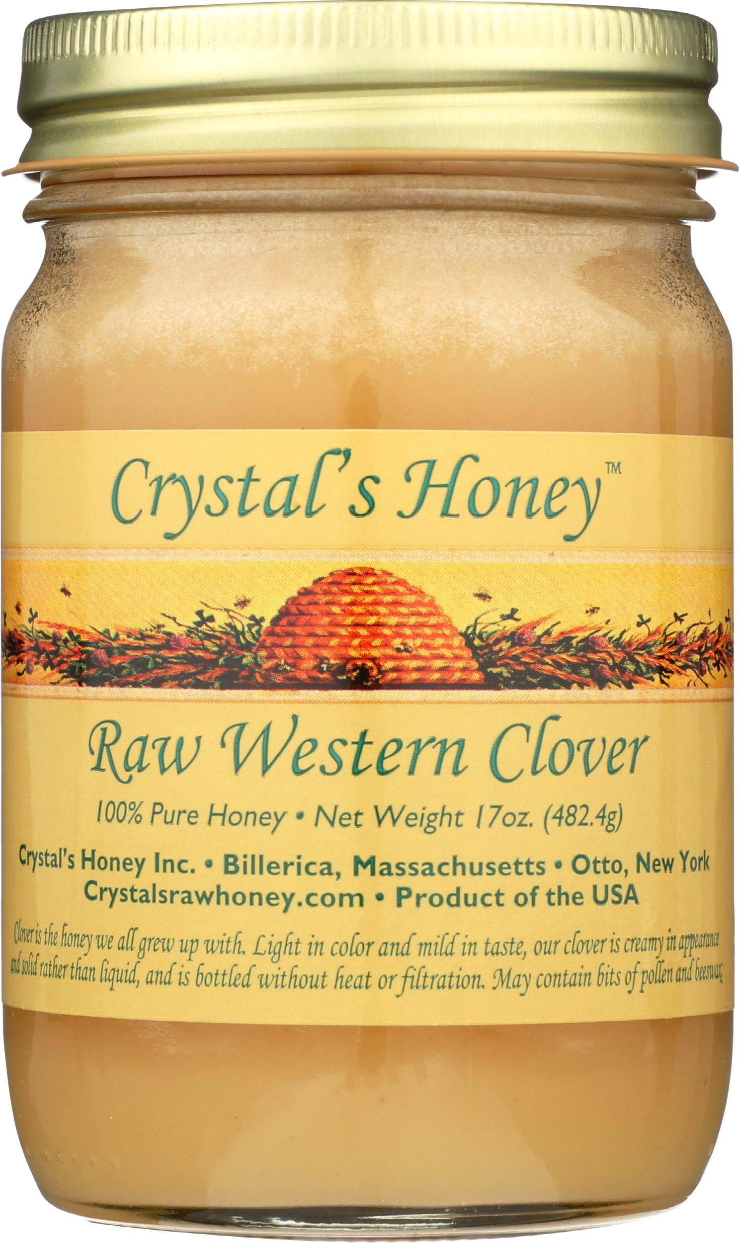 Raw Western Clover Honey · 17 oz