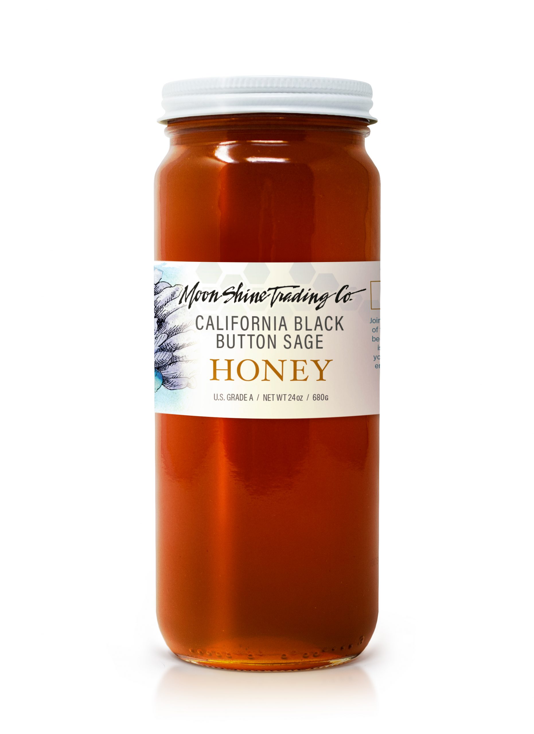 California Black Button Sage Honey · Size: 24oz Honey