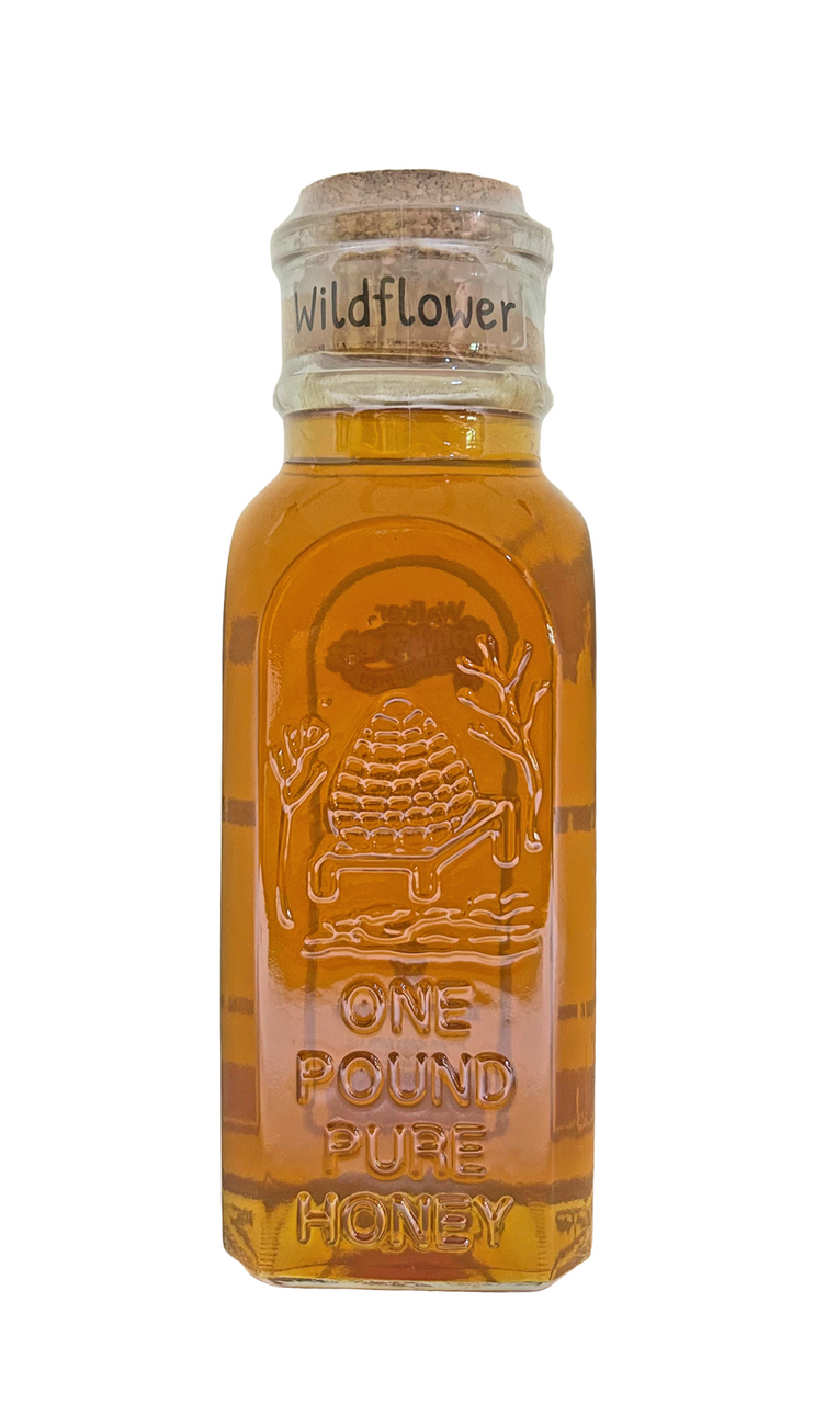 1 lb Glass Muth Jar - American Wildflower Honey