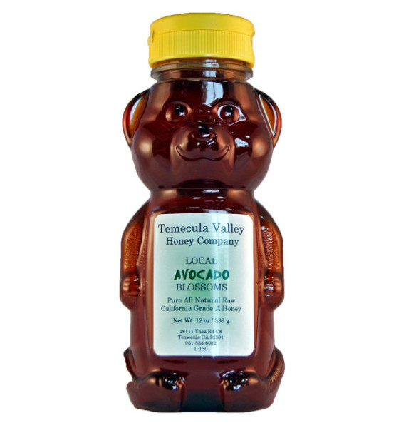 Raw Local Honey – Avocado Honey · Size: 12oz Bear
