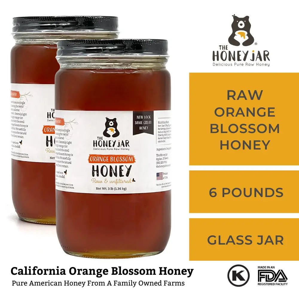 Orange Blossom Honey - Raw and Unfiltered Bulk - 1 Quart (3lbs) · 2 Quarts (6 lbs) (SAVE 10%)