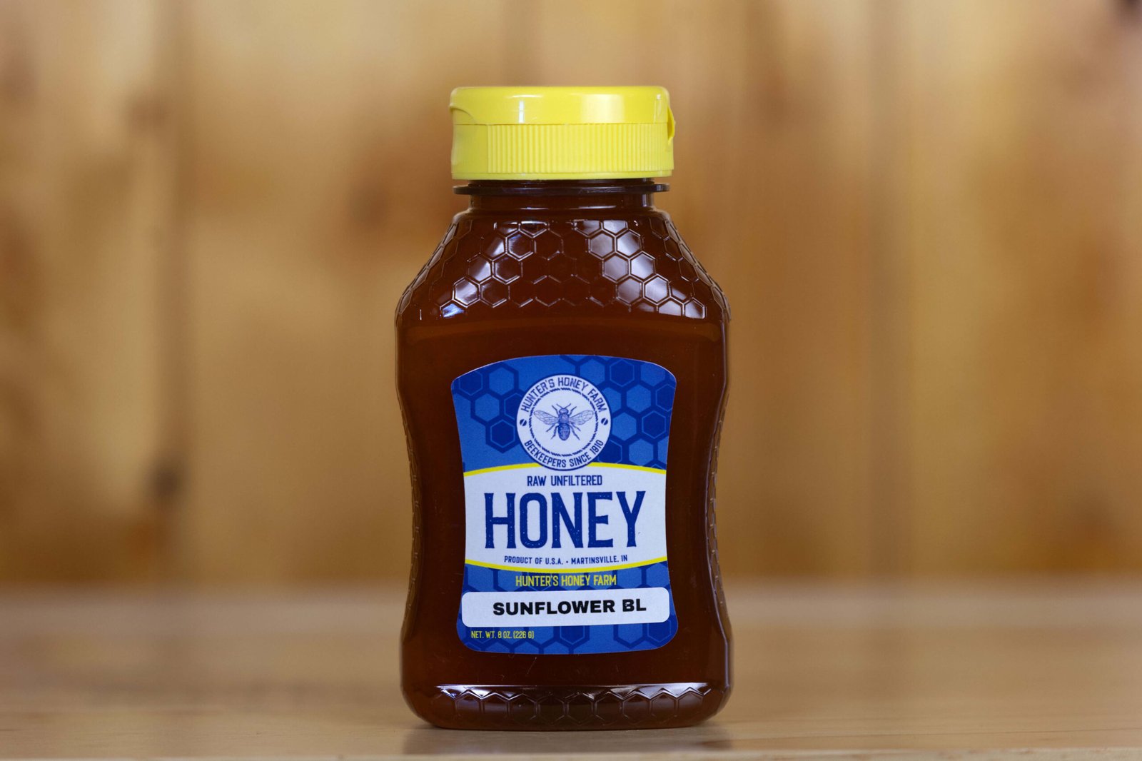 Raw Sunflower Blossom Honey · Unit of Measure: 8oz bottle