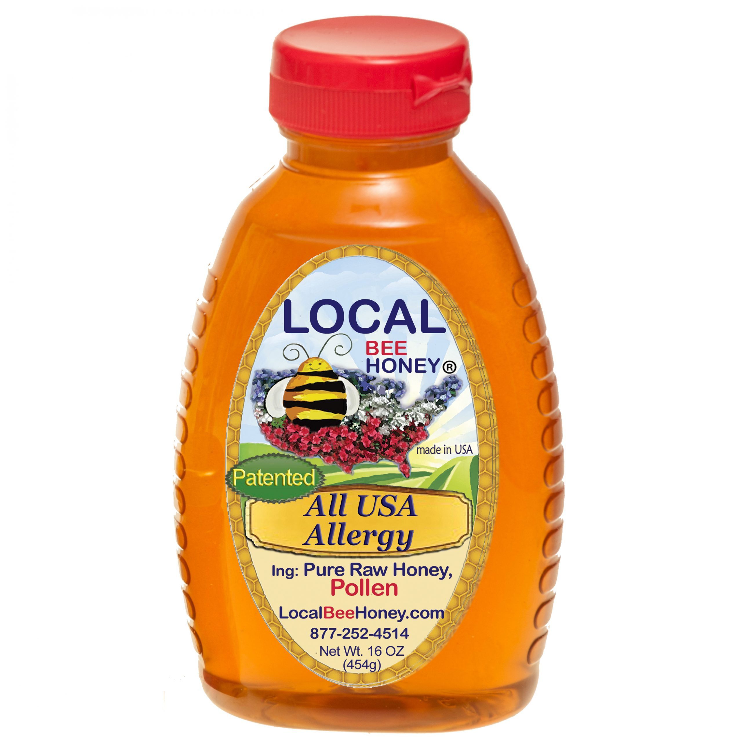 All USA Allergy Honey · size: 16oz