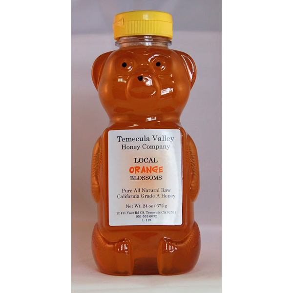 Local Raw Honey – Orange Blossoms · Size: 24oz Bear