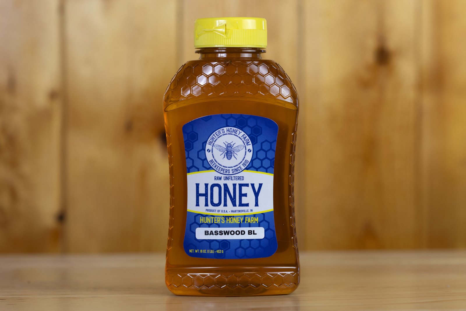 Raw Basswood Blossom Honey · Bottle Size: 1 lb, Unit of Measure: Individual