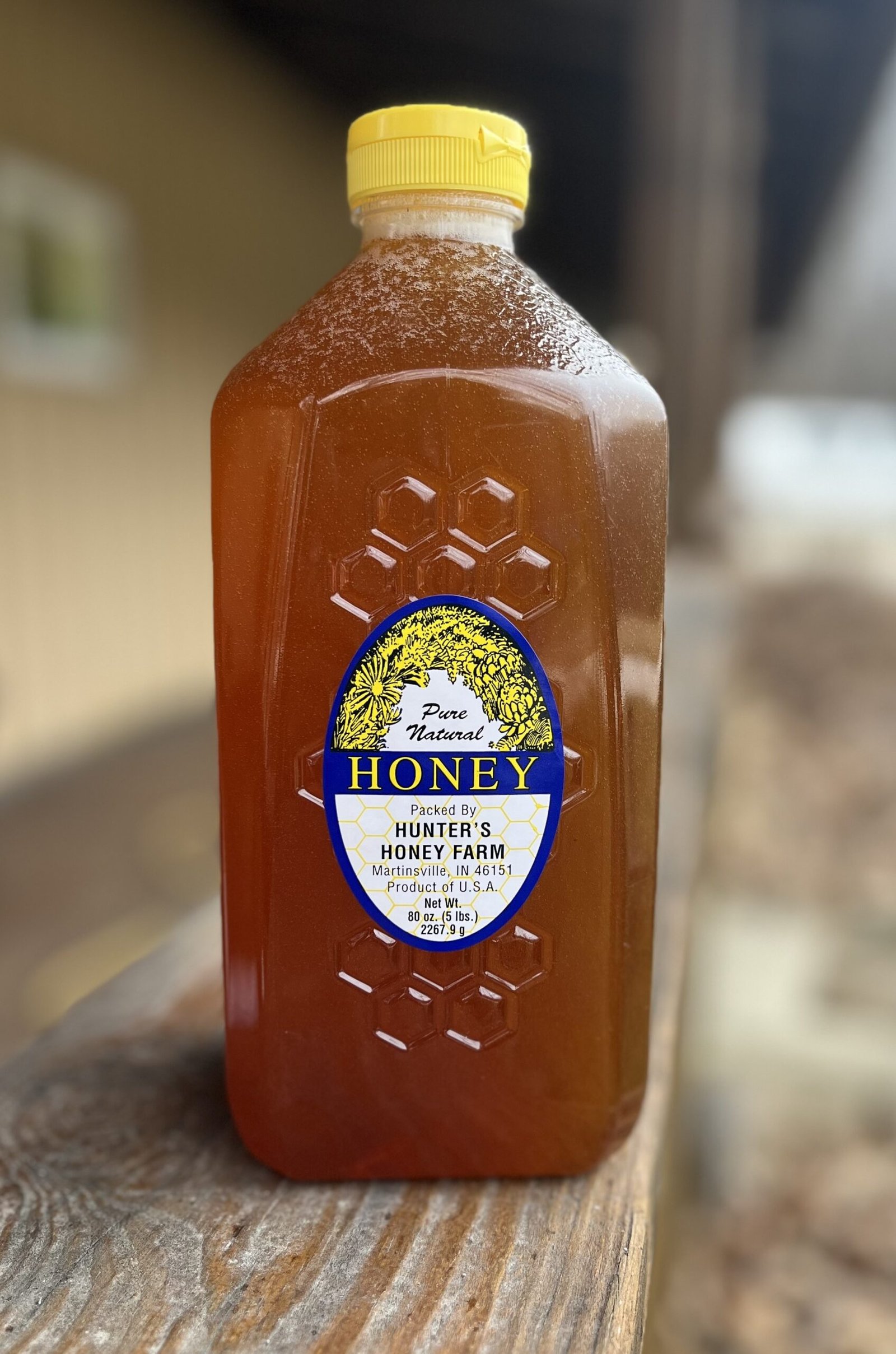 Raw Wildflower Honey 5 lb Plastic Bottle · Unit of Measure: Case of 6