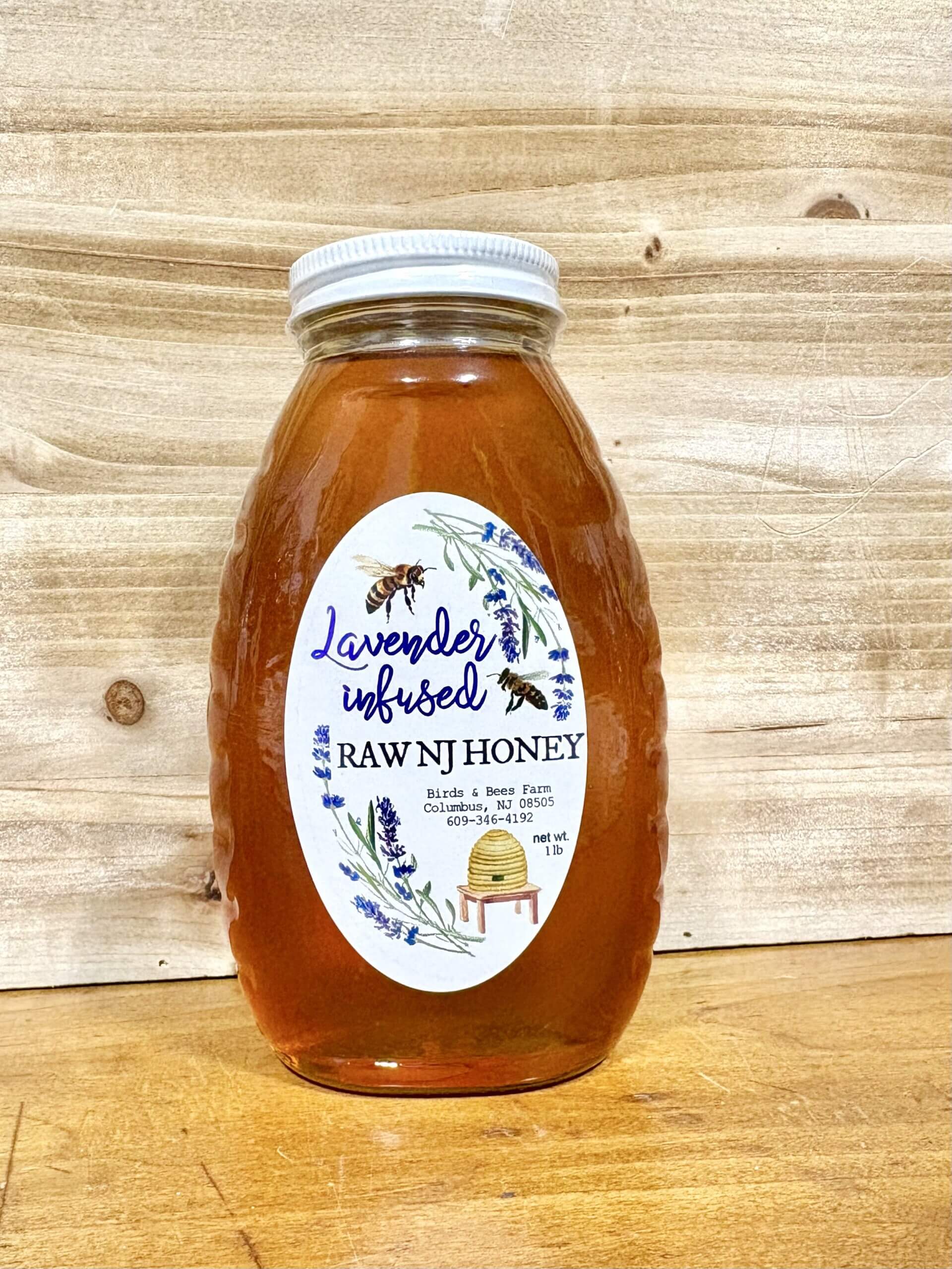 Lavender Infused Honey · 1 lb. Glass