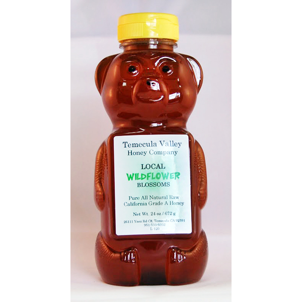 Local Raw Honey – Wildflower Blossoms · Size: 24oz Bear