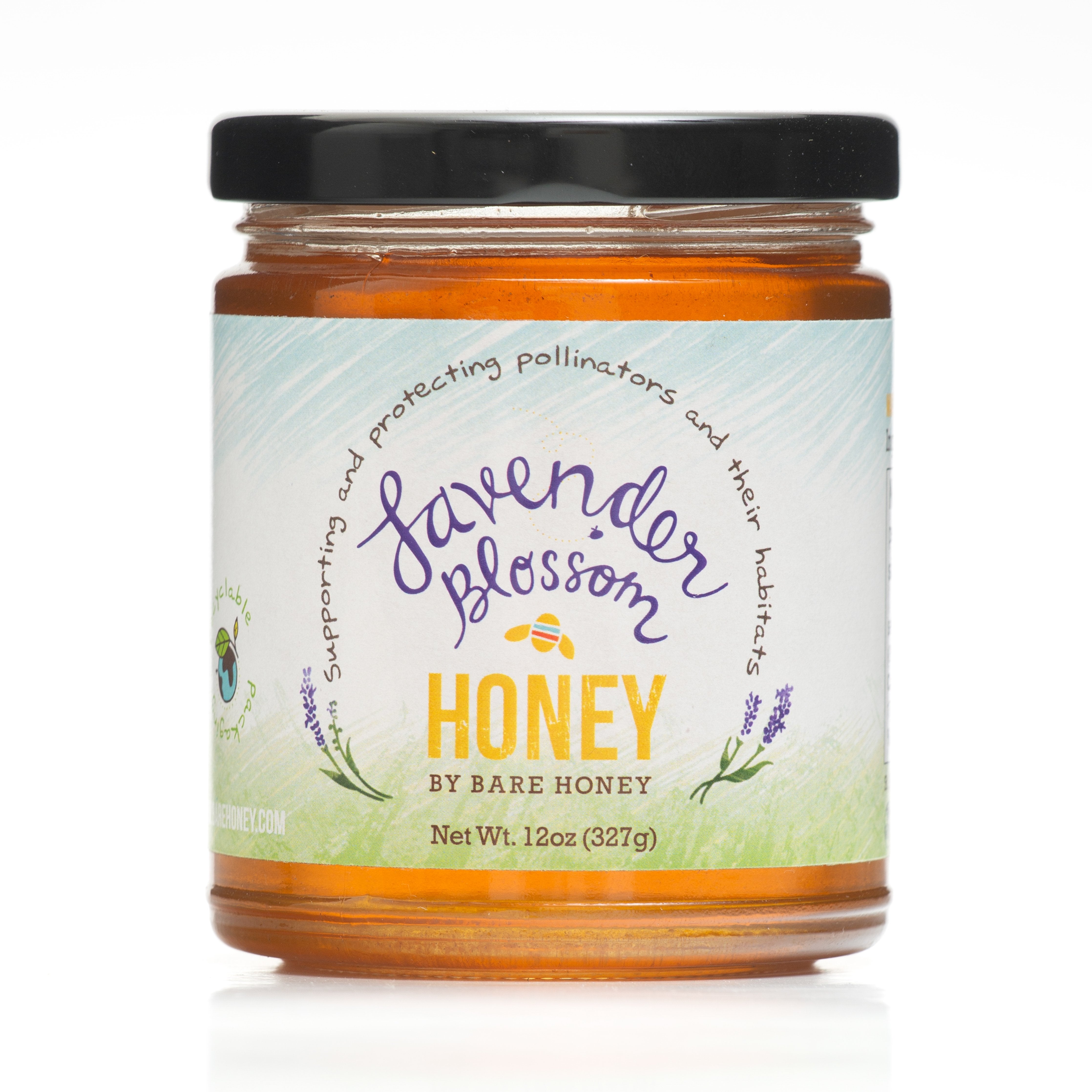 Lavender Blossom Honey 12 oz Glass Jar